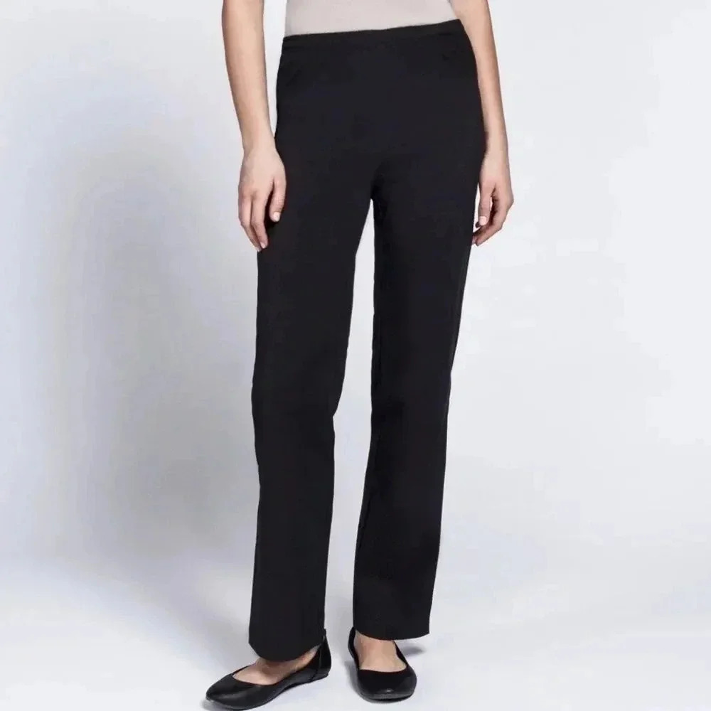 Noel Asmar Black Uniform Pants Size Medium Elastic Waist